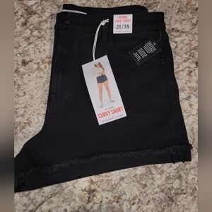 Celebrity Pink Black Curvy High-Rise Shorts NWT